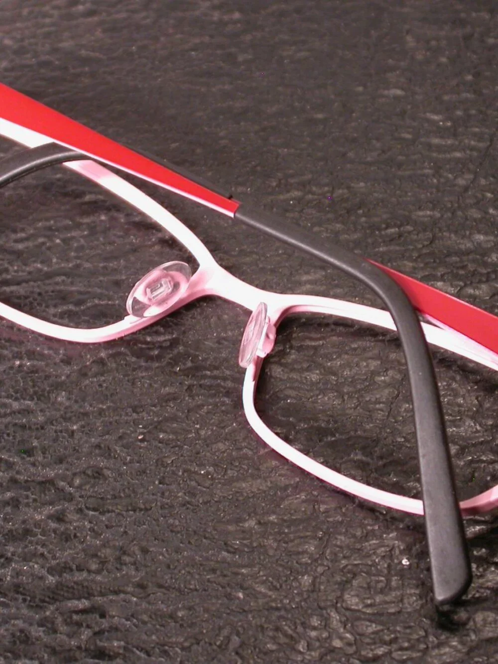 Bevel Mashie Red and Pink Modern Eyeglasses Frames Made in Japan